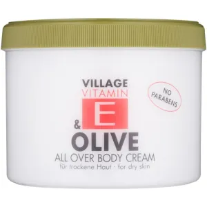 Village Vitamin E Olive crème pour le corps sans parabène 500 ml