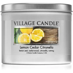 Village Candle Lemon Cedar Citronella bougie parfumée en métal 311 g