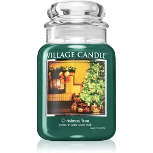 Village Candle Christmas Tree bougie parfumée (Glass Lid) 602 g