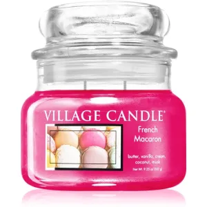 Village Candle French Macaroon bougie parfumée (Glass Lid) 262 g