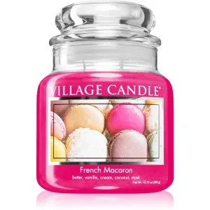 Village Candle French Macaroon bougie parfumée (Glass Lid) 389 g
