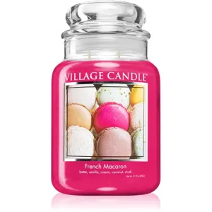 Village Candle French Macaroon bougie parfumée (Glass Lid) 602 g