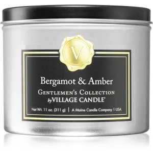 Village Candle Gentlemen's Collection Bergamot & Amber bougie parfumée en métal 311 g #566786