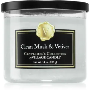 Village Candle Gentlemen's Collection Clean Musk & Vetiver bougie parfumée 396 g