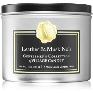 Village Candle Gentlemen's Collection Leather & Musk Noir bougie parfumée I. 311 g