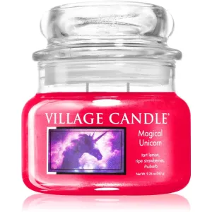 Village Candle Magical Unicorn bougie parfumée (Glass Lid) 262 g