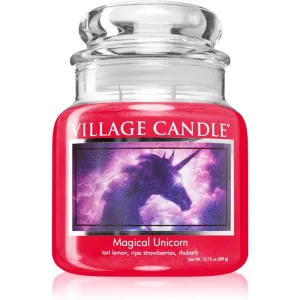 Village Candle Magical Unicorn bougie parfumée (Glass Lid) 389 g