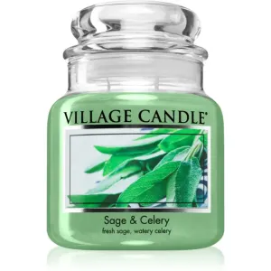 Village Candle Sage & Celery bougie parfumée 389 g