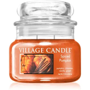 Village Candle Spiced Pumpkin bougie parfumée (Glass Lid) 262 g