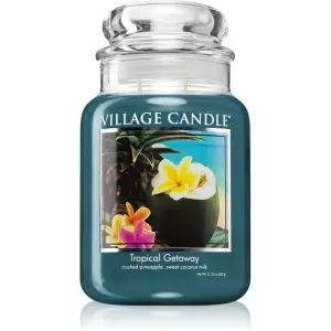 Village Candle Tropical Gateway bougie parfumée (Glass Lid) 602 g