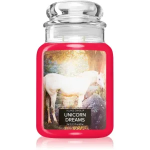 Village Candle Unicorn Dreams bougie parfumée (Glass Lid) 602 g