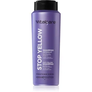 Vitalcare Professional Stop Yellow shampoing violet pour cheveux blonds et gris 400 ml