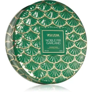 VOLUSPA Japonica Holiday Noble Fir Garland bougie parfumée en métal 340 g