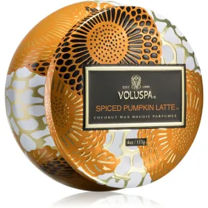 VOLUSPA Japonica Holiday Spiced Pumpkin Latte bougie parfumée en métal 113 g