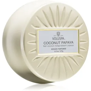VOLUSPA Vermeil Coconut Papaya bougie parfumée en métal 127 g