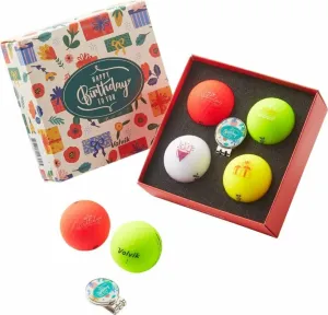 Volvik Vivid Birthday 4 Pack Golf Balls Balles de golf