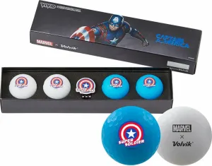 Volvik Vivid Marvel 2.0 4 Pack Golf Balls Balles de golf #104777