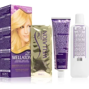 Wella Wellaton Intense coloration cheveux permanente à l'huile d'argan teinte 10/0 Lightest Blonde 1 pcs
