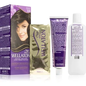 Wella Wellaton Intense coloration cheveux permanente à l'huile d'argan teinte 3/0 Dark Brown 1 pcs
