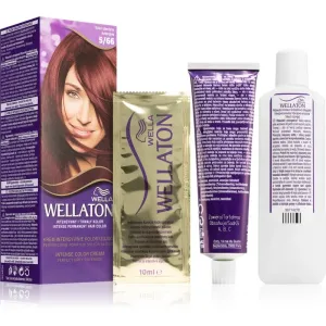 Wella Wellaton Intense coloration cheveux permanente à l'huile d'argan teinte 5/66 Aubergine 1 pcs