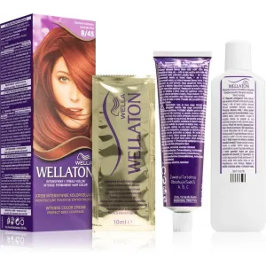 Wella Wellaton Intense coloration cheveux permanente à l'huile d'argan teinte 8/45 Colorado Red 1 pcs