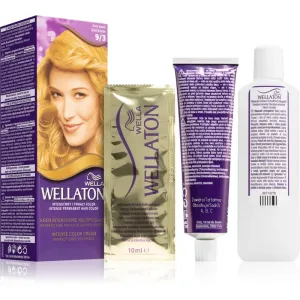 Wella Wellaton Intense coloration cheveux permanente à l'huile d'argan teinte 9/3 Gold Blonde 1 pcs