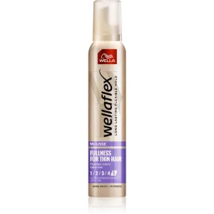 Wella Wellaflex Fullness For Thin Hair mousse fixante fixation extra forte pour cheveux doux 200 ml
