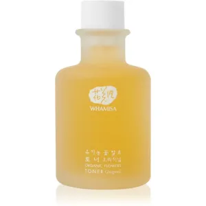 WHAMISA Organic Flowers Toner Original lotion tonique revitalisante pour peaux sensibles normales à mixtes 155 ml