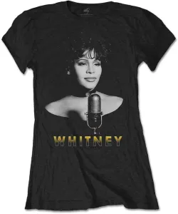 Whitney Houston T-shirt Whitney Houston Logo Black S