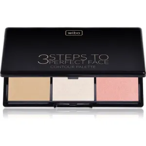 Wibo 3 Steps To Perfect Face  Light palette contouring visage 10 g