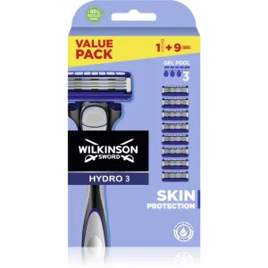 Wilkinson Sword Hydro3 Skin Protection rasoir + têtes de rechange 1 pcs