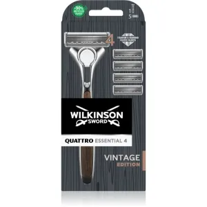 Wilkinson Sword Quattro Essentials 4 Vintage rasoir + lames de rechange 4 pièces 1 pcs #566268