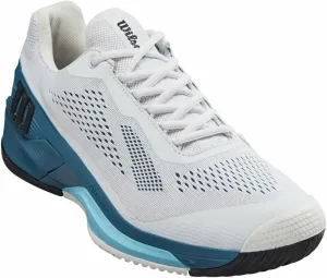 Wilson Rush Pro 4.0 Mens Tennis Shoe White/Blue Coral/Blue Alton 42 2/3 Chaussures de tennis pour hommes