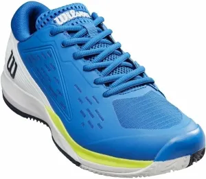 Wilson Rush Pro Ace Clay Mens Tennis Shoe Lapis Blue /White/Safety Yellow 42 2/3 Chaussures de tennis pour hommes