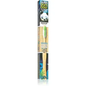 Woobamboo Eco Toothbrush Medium brosse à dents en bambou medium 1 pcs
