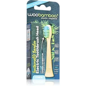 Woobamboo Eco Electric Toothbrush Head têtes de remplacement pour brosse à dents en bambou Compatible with Philips Sonicare 2 pcs