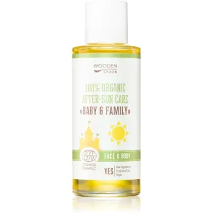 WoodenSpoon Baby & Family huile après-soleil pour visage et corps 100 ml