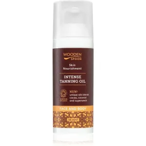 WoodenSpoon Skin Nourishment huile pour le corps traitante pour un bronzage intense 50 ml