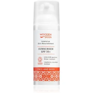 WoodenSpoon Skin Nourishment lait solaire visage et corps SPF 35 50 ml