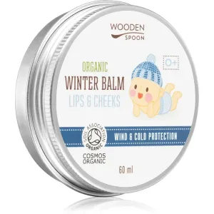WoodenSpoon Organic Wind & Cold Protection crème protectrice visage et baume à lèvres 2 en 1 pour enfant 60 ml