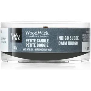 Woodwick Indigo Suede bougie votive avec mèche en bois 31 g