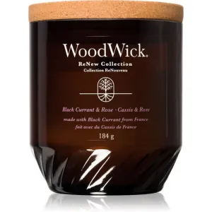Woodwick Black Currant & Rose bougie parfumée 184 g