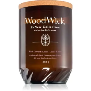 Woodwick Black Currant & Rose bougie parfumée 368 g