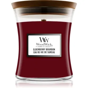 Woodwick Elderberry Bourbon bougie parfumée avec mèche en bois 275 g