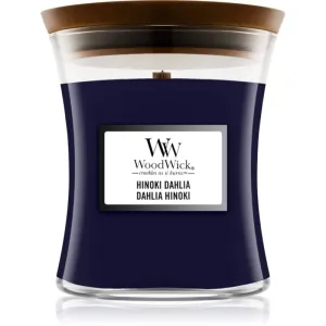 Woodwick Hinoki Dahlia bougie parfumée 275 g