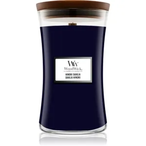 Woodwick Hinoki Dahlia bougie parfumée 610 g