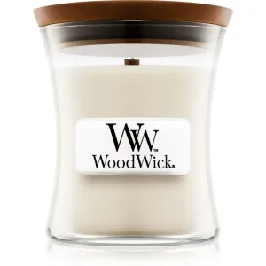 Woodwick Island Coconut bougie parfumée avec mèche en bois 85 g