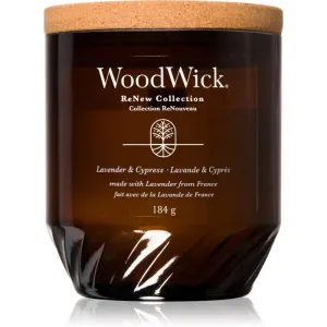 Woodwick Lavender & Cypress bougie parfumée 184 g