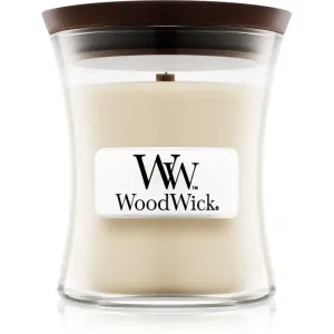 Woodwick Linen bougie parfumée avec mèche en bois 85 g