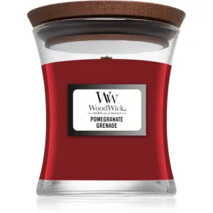Woodwick Pomegranate bougie parfumée avec mèche en bois 85 g